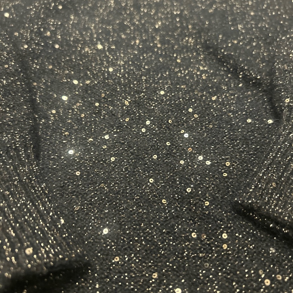 LOFT Shimmer Sweater Navy Size Large - Picture 4 of 5